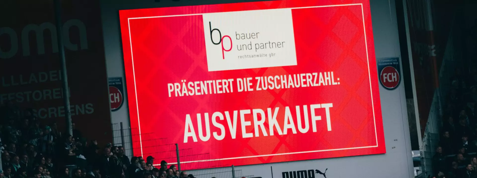 Tagestickets für das Heimspiele gegen Borussia Dortmund ausverkauft!