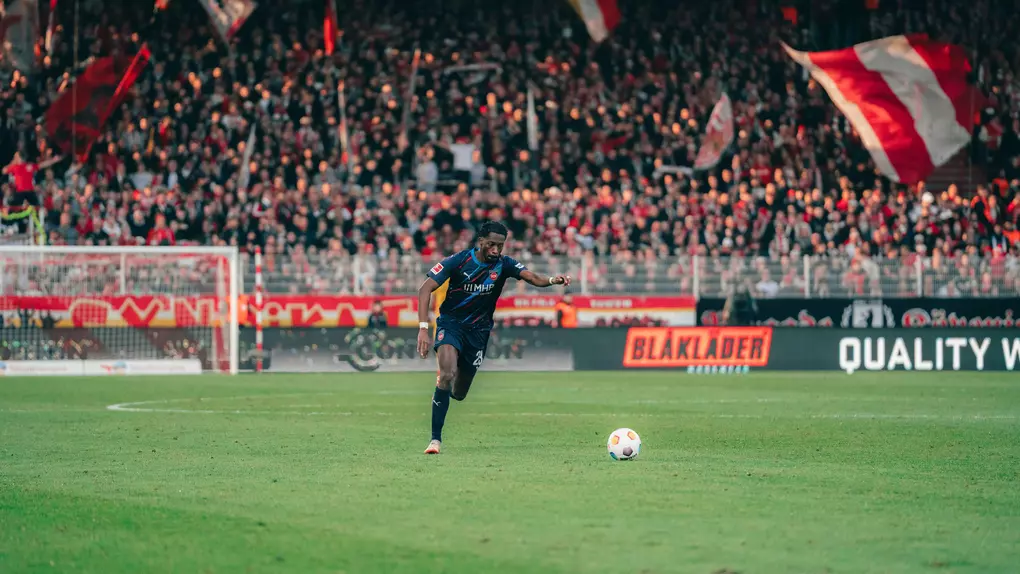Omar Traoré beim in der Saison 2023/24 an der Alten Försterei.